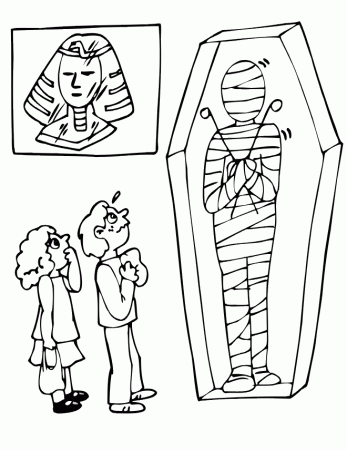 Printable Mummy Coloring