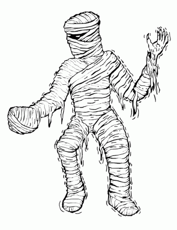 Free Printable Mummy Coloring Pages For Kids