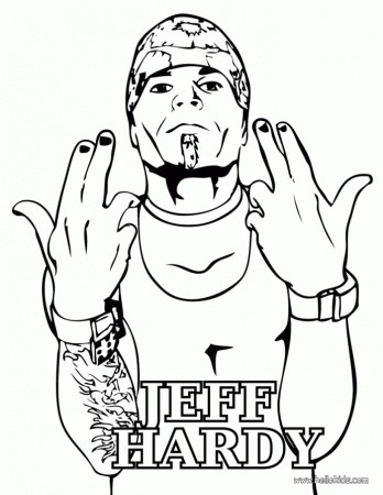 Wwe Jeff Hardy Coloring Pages | 99coloring.com