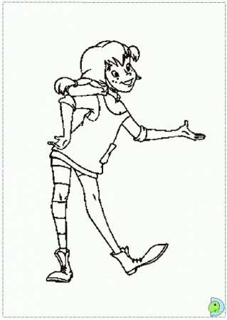 Pippi Longstocking Coloring pages for kids