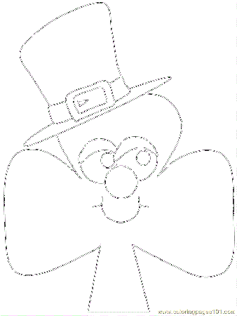 Coloring Pages Shamrock (Holidays > St. Patrick's Day) - free 
