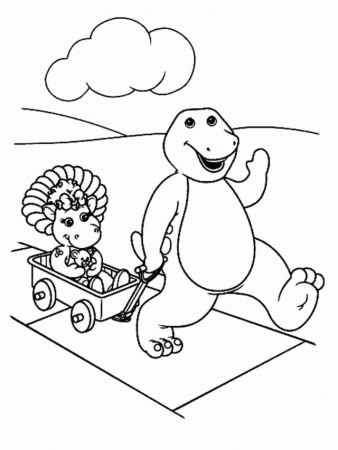 Barney With Friends Coloring Pages Free Coloring Pages For Kids 