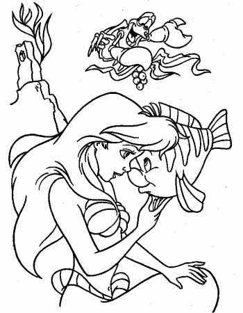 flounder little mermaid Colouring Pages (page 2)