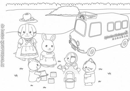 Calico Critters Coloring Pages 627 | Free Printable Coloring Pages