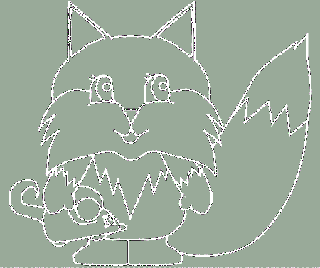 Little Fox And Mouse Coloring Pages - Fox Coloring Pages : iKids 
