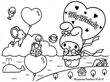 My Melody Coloring Page Printable Gallery - Kids Colouring Pages