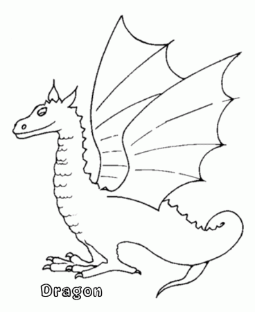 BlueBonkers - Mythical Animals and Beasts Coloring Sheets - Dragon ...