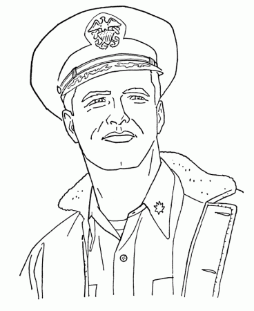 naval officer Colouring Pages