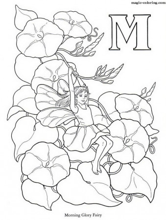 Flower Fairy Alphabet Coloring Pages | Colouring Pages | Pinterest ...