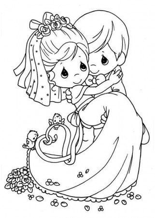 download wedding coloring pages 4. wedding just married coloring ...