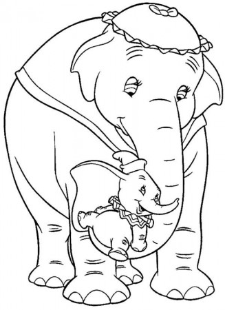Dumbo the Elephant Lift by His Mrs Dumbo Coloring Pages | Bulk Color