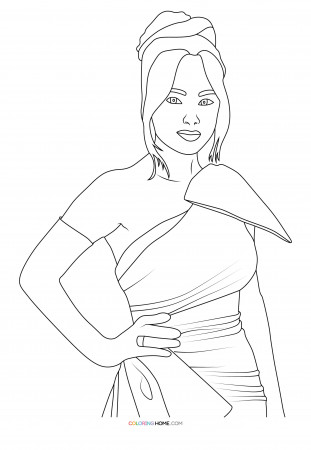 Becky G coloring page