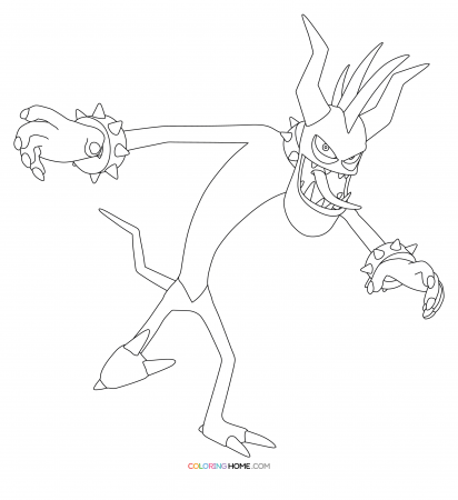 Zazz coloring page