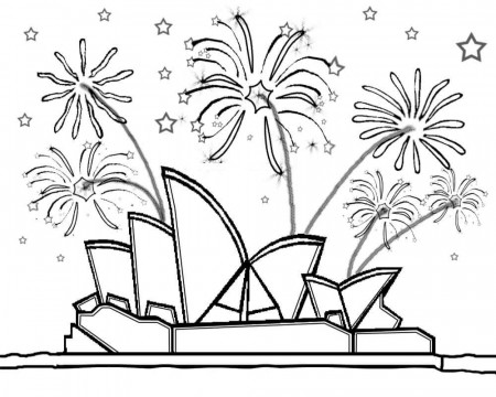 Opera House in Sydney 3 Coloring Page ...