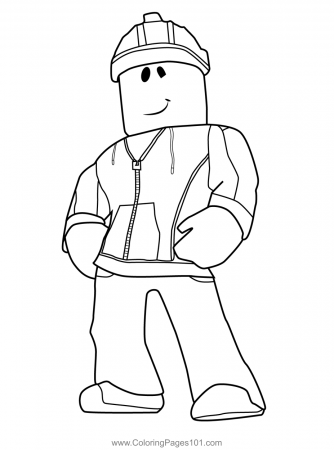 Roblox Builder Coloring Page for Kids - Free Roblox Printable Coloring Pages  Online for Kids - ColoringPages101.com | Coloring Pages for Kids