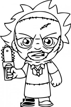 Leatherface coloring pages