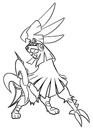 Silvally 1 Coloring Page - Free Printable Coloring Pages for Kids