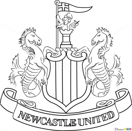 How to Draw Newcastle, United, Football Logos