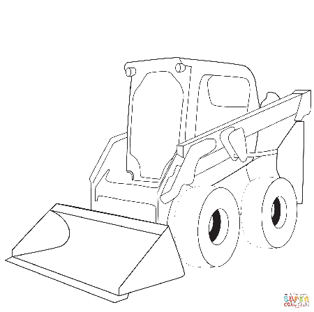 Skid Steer coloring page | Free Printable Coloring Pages