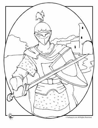 Drawing Knight #87025 (Characters) – Printable coloring pages
