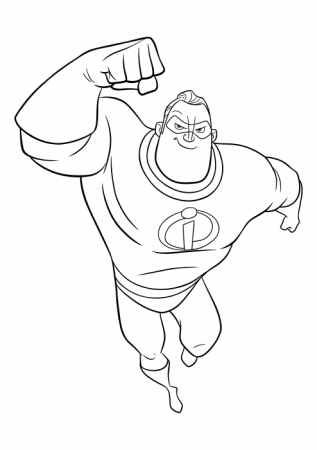 Mr. Incredible coloring pages, Incredibles 2 coloring pages - Colorings.cc