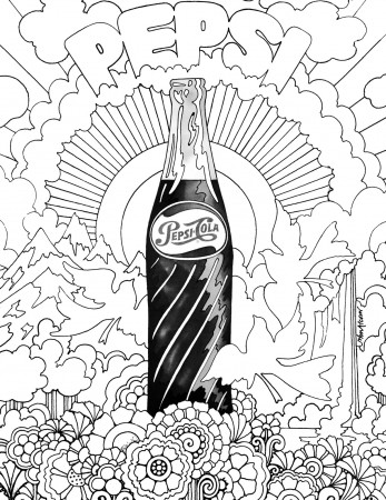 Pepsi Cola coloring book to print and online