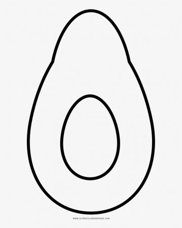 Avocado Coloring Page - Line Art PNG Image | Transparent PNG Free ...