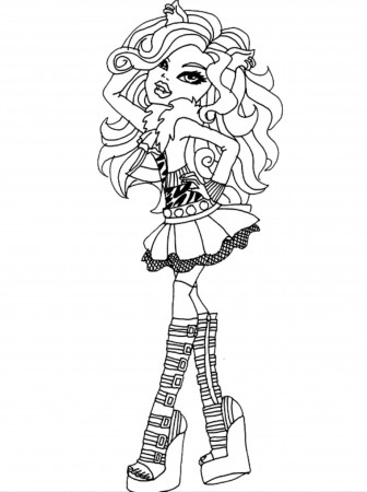 online printable monster high coloring pages smlf. ms ...