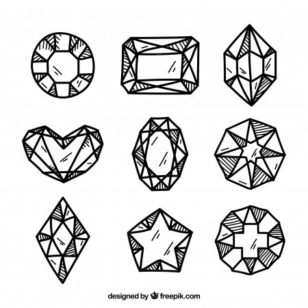 Gemstone Drawing Images - Free Download on Freepik