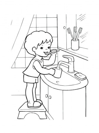 Hygiene Coloring Pages - Free Printable Coloring Pages for Kids