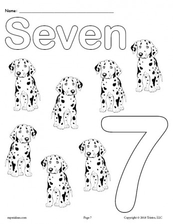 Printable Animal Number Coloring Pages - Numbers 1-10! – SupplyMe