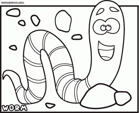 colouring pages of earthworm - Clip Art Library