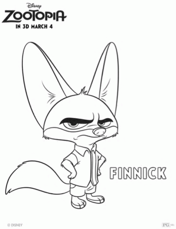 Zootopia Coloring Pages & Character Previews | Delightful Life