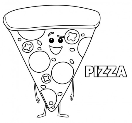 Pizza from The Emoji Movie Coloring Page - Free Printable Coloring Pages  for Kids