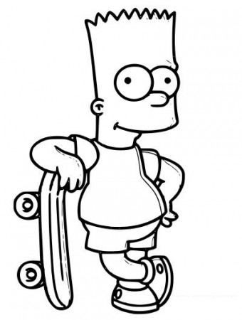 Bart Simpson Coloring Pages - Free Printable Coloring Pages for Kids