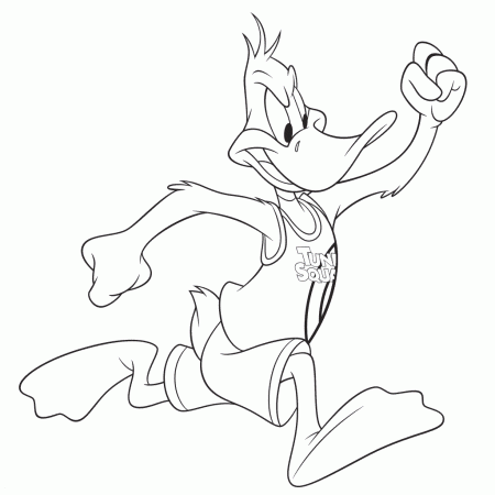 Space Jam A New Legacy Coloring Page Daffy Duck - ScribbleFun | Mini  drawings, Cartoon drawings, Pictures to draw