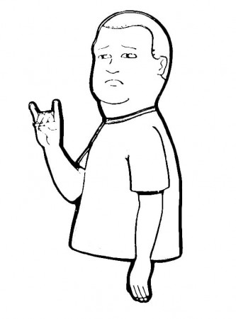 Bobby Hill from King of the Hill Coloring Page - Free Printable Coloring  Pages for Kids