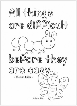 Growth Mindset Coloring Pages - Immediate Download