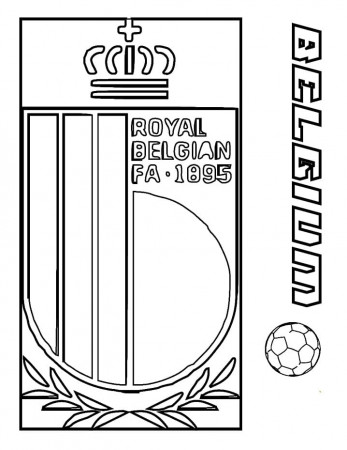 Royal Belgian Football Association Coloring Page - Free Printable Coloring  Pages for Kids