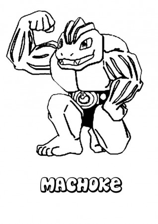 Machoke coloring pages - Hellokids.com