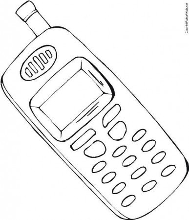 Online coloring pages Coloring Mobile phone , Coloring .