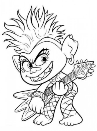 25 Free Printable Trolls World Tour Coloring Pages