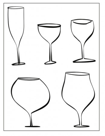 Wine Lovers Coloring Pages 20 Page Bundle - Etsy