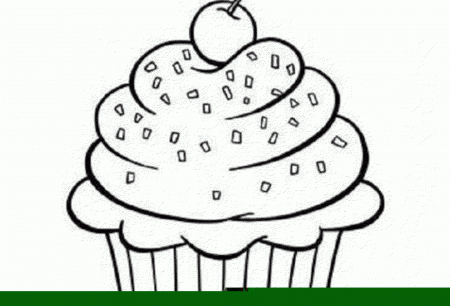 Get Free Printable Cupcake Coloring Pages For Kids - Widetheme