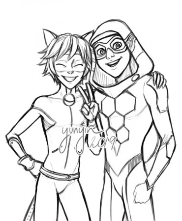 Audrey Powers - Miraculous Ladybug sketches (fanart)