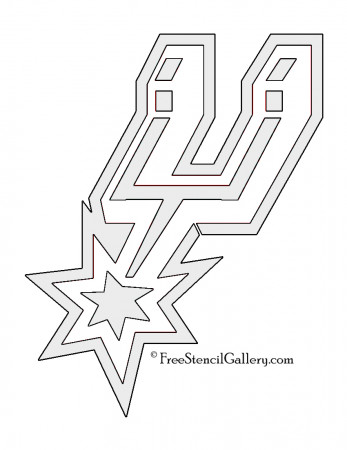 NBA San Antonio Spurs Logo Stencil | Free Stencil Gallery