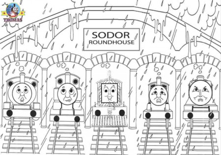 Thomas the train and friends coloring pages online free for kids ...