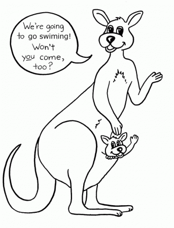 Kangaroo Coloring Pages Coloring Pages 271726 Kangaroo Coloring 
