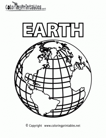 Planet Earth Coloring Page A Free Science Coloring Printable 