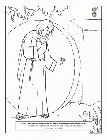Easter coloring page | LDS Lesson Ideas
